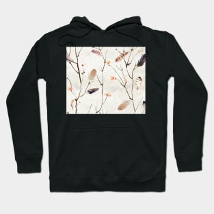 Feather tree watercolor painting Hoodie